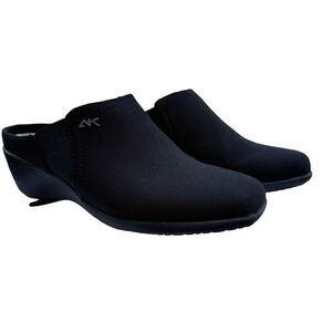 Anne Klein Sport Black Mules Sleek Design size 7.5M